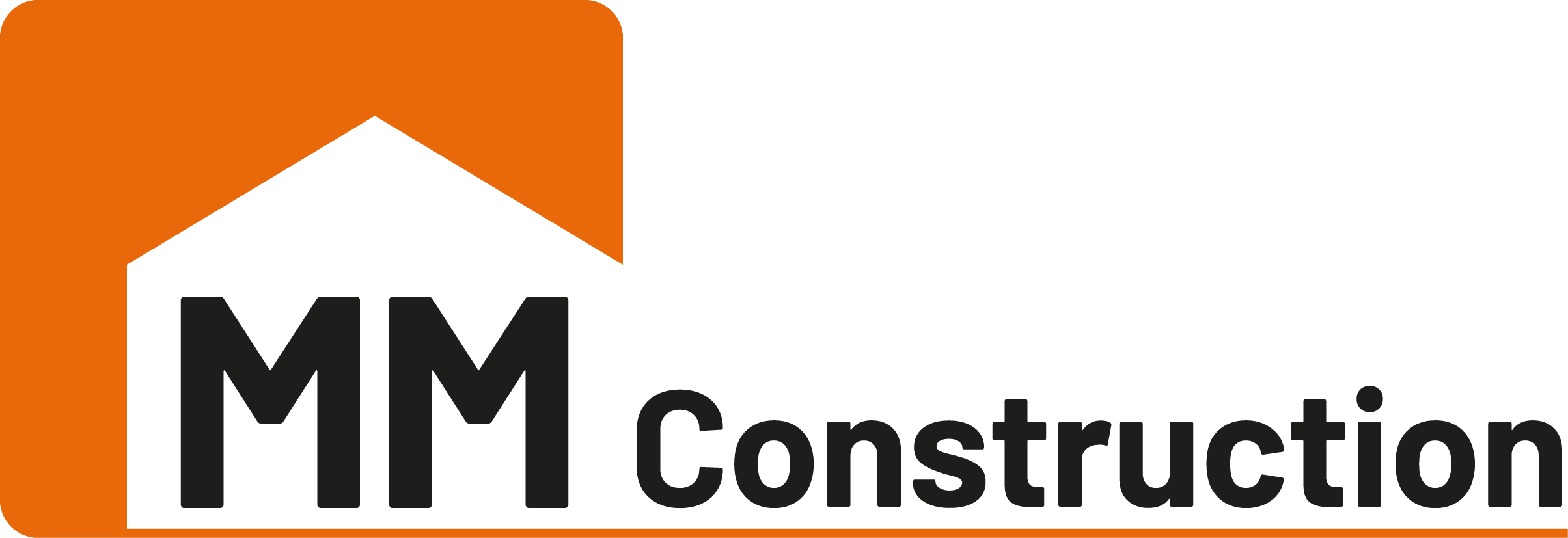 Logo MM Construction, entreprise de maçonnerie et couverture en Charente-Maritime